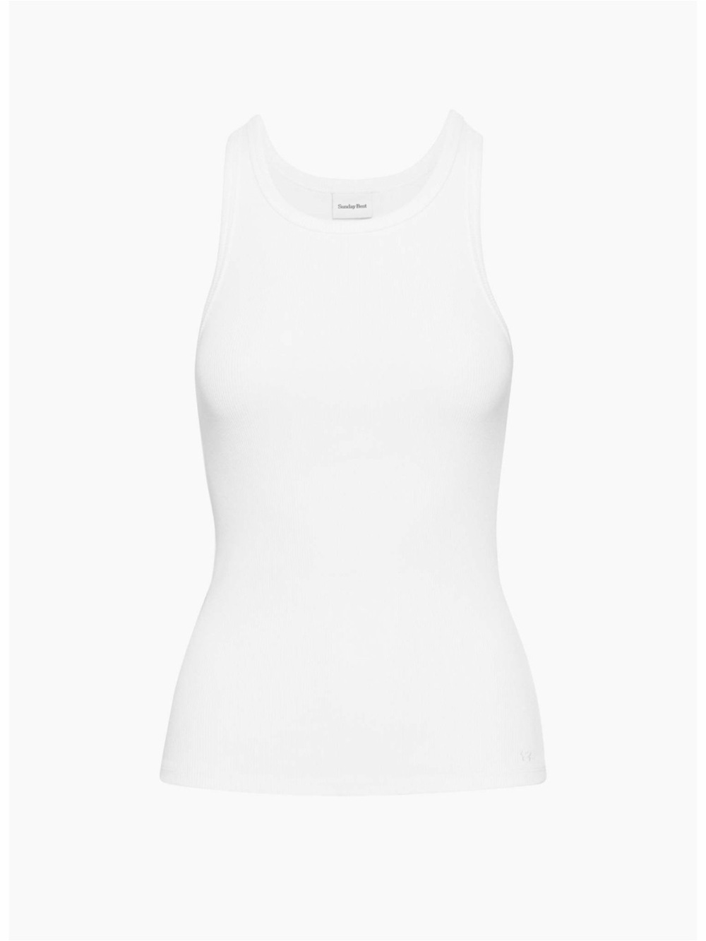 Sunday Best Honor Hip Tank in white, size XS